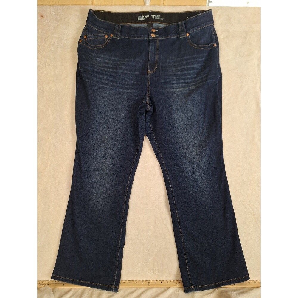 Lane Bryant Flex Magic Waistband Tighter Tummy High-Rise Bootcut Jeans Plus 24